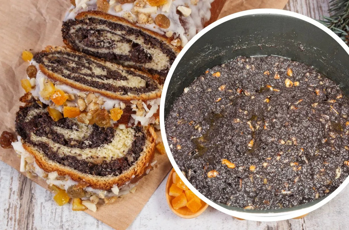 nudna masa makowa z puszki przed ulepszeniem