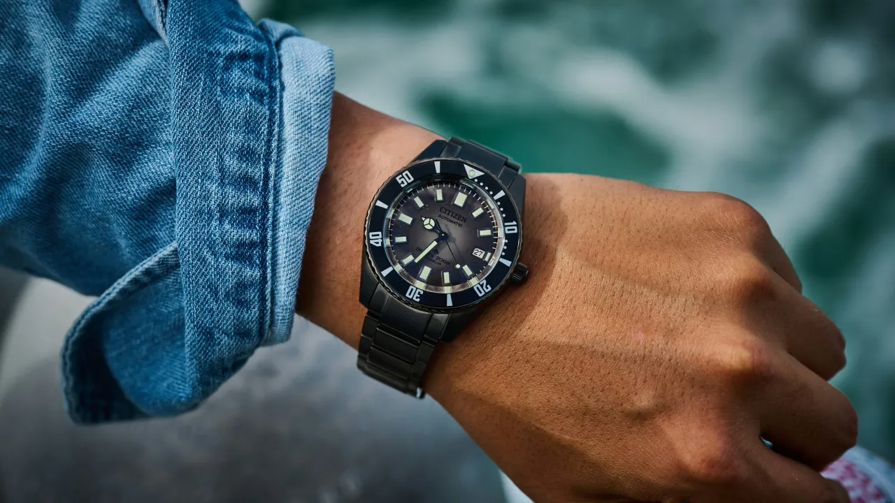 Citizen Super Titanium watch on wrist