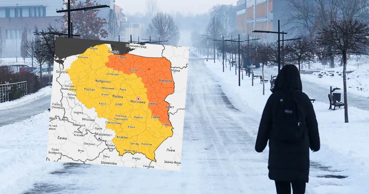 nauka zdalna zima szkoła mr&oacute;z