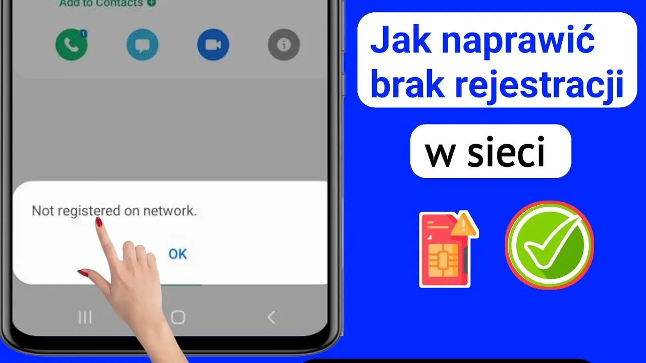 telefon nie zarejestrowano w sieci