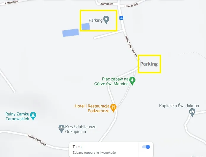 Góra Świętego Marcina Tarnów parking