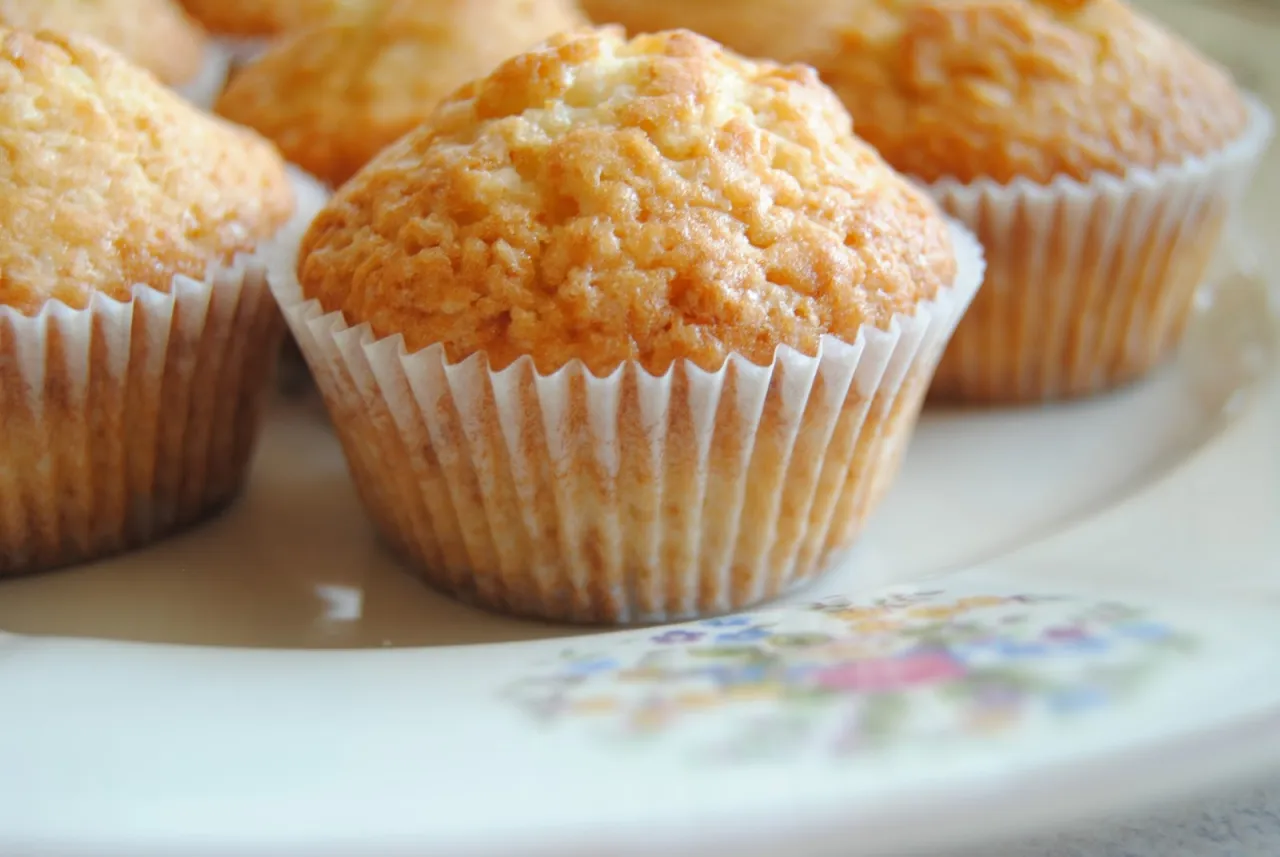 gumowate babeczki jogurtowe przekrój