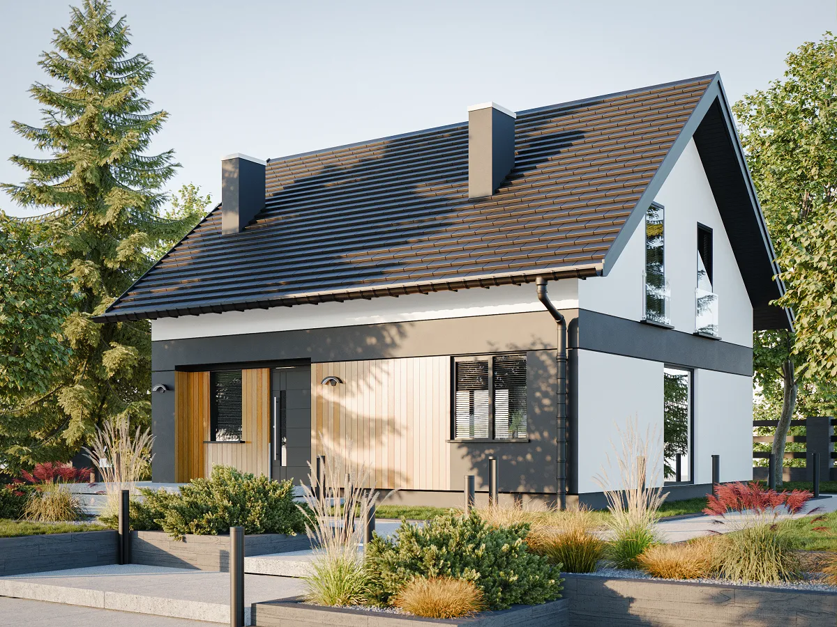 wizualizacja domu 100m2 pod klucz