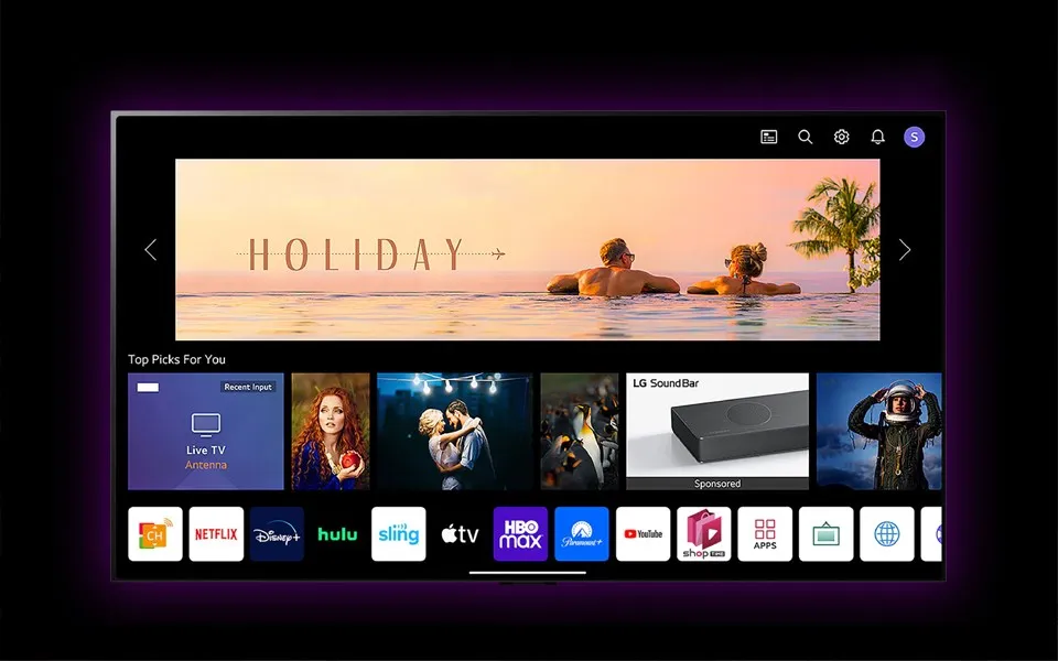 telewizor lg menu ustawienia webos