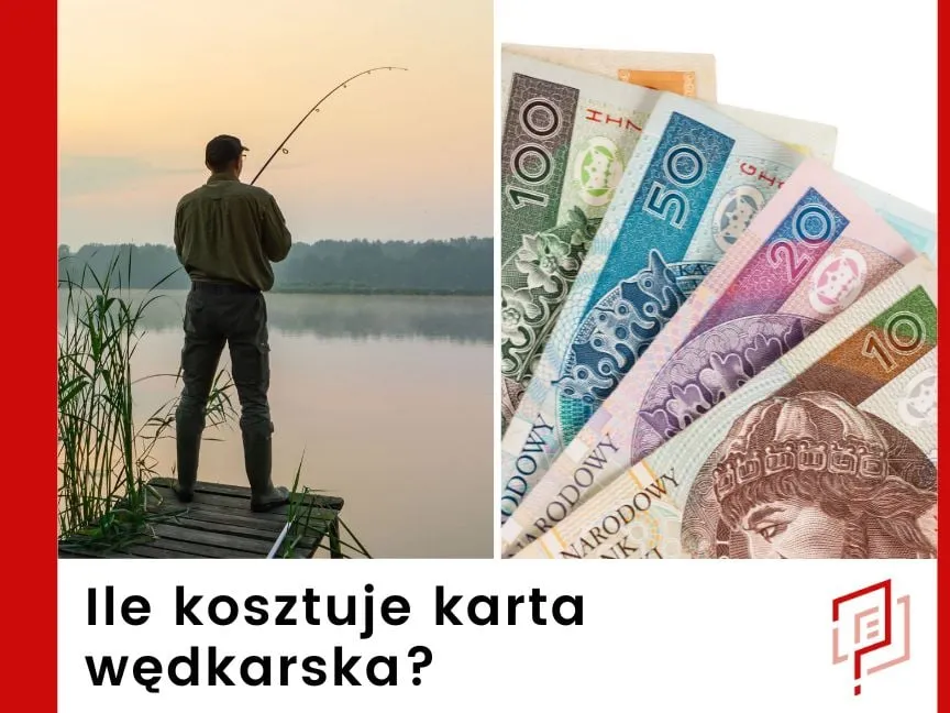 wędkarz z zezwoleniem i kartą wędkarską