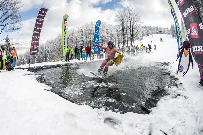 Czarny Groń snowpark zawody freestyle