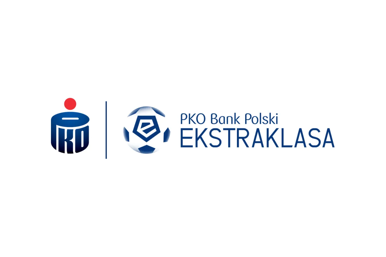 logo PKO BP Ekstraklasa lub stadion piłkarski