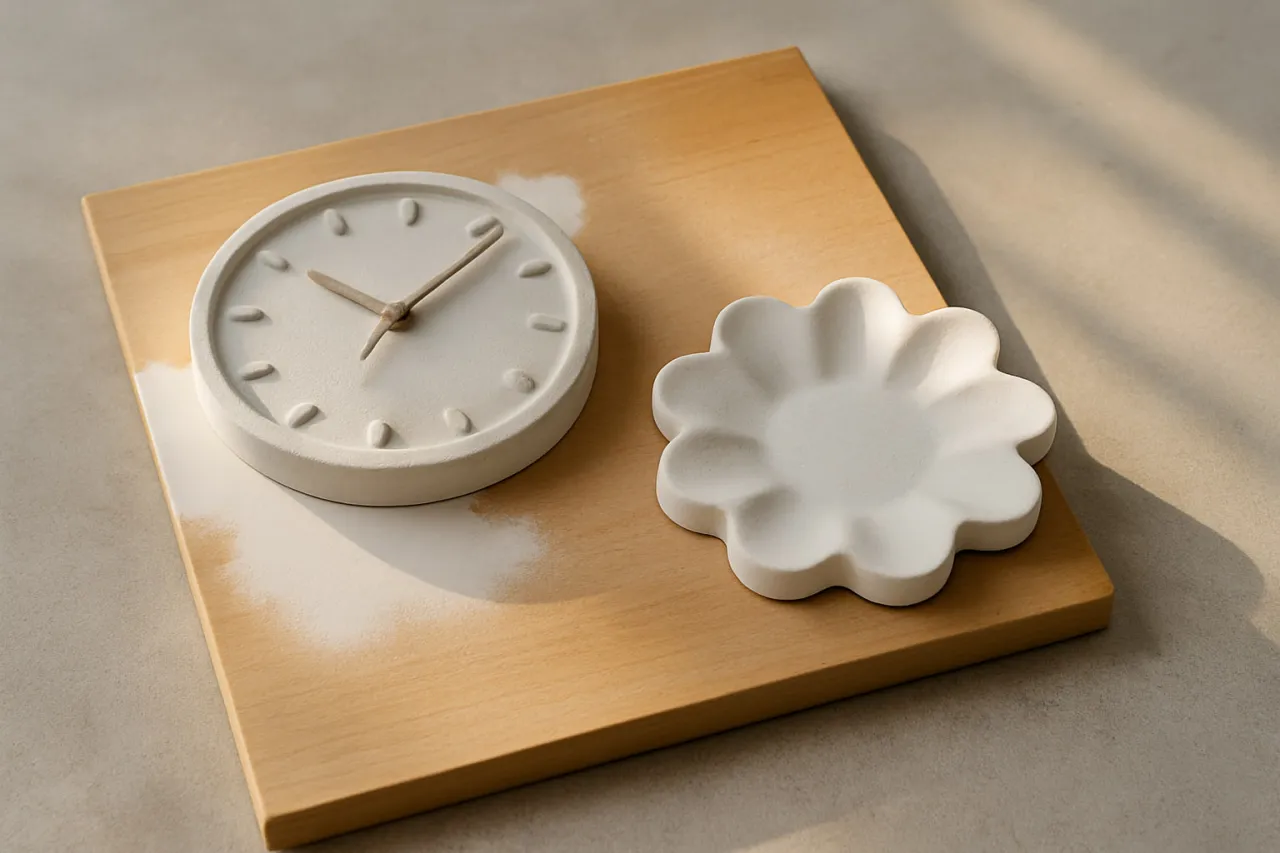 gips w formie schnięcie porównanie etapów