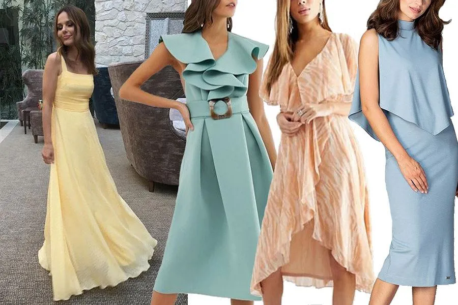 sukienki w pastelowych kolorach na wesele