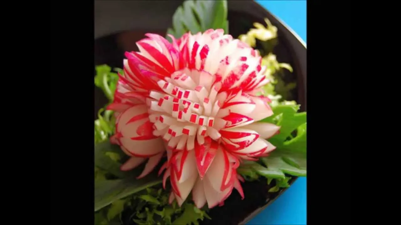 prezentacja ozdób z rzodkiewki