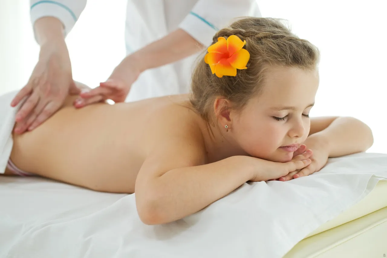 dziecięcy masaż czekoladowy w spa