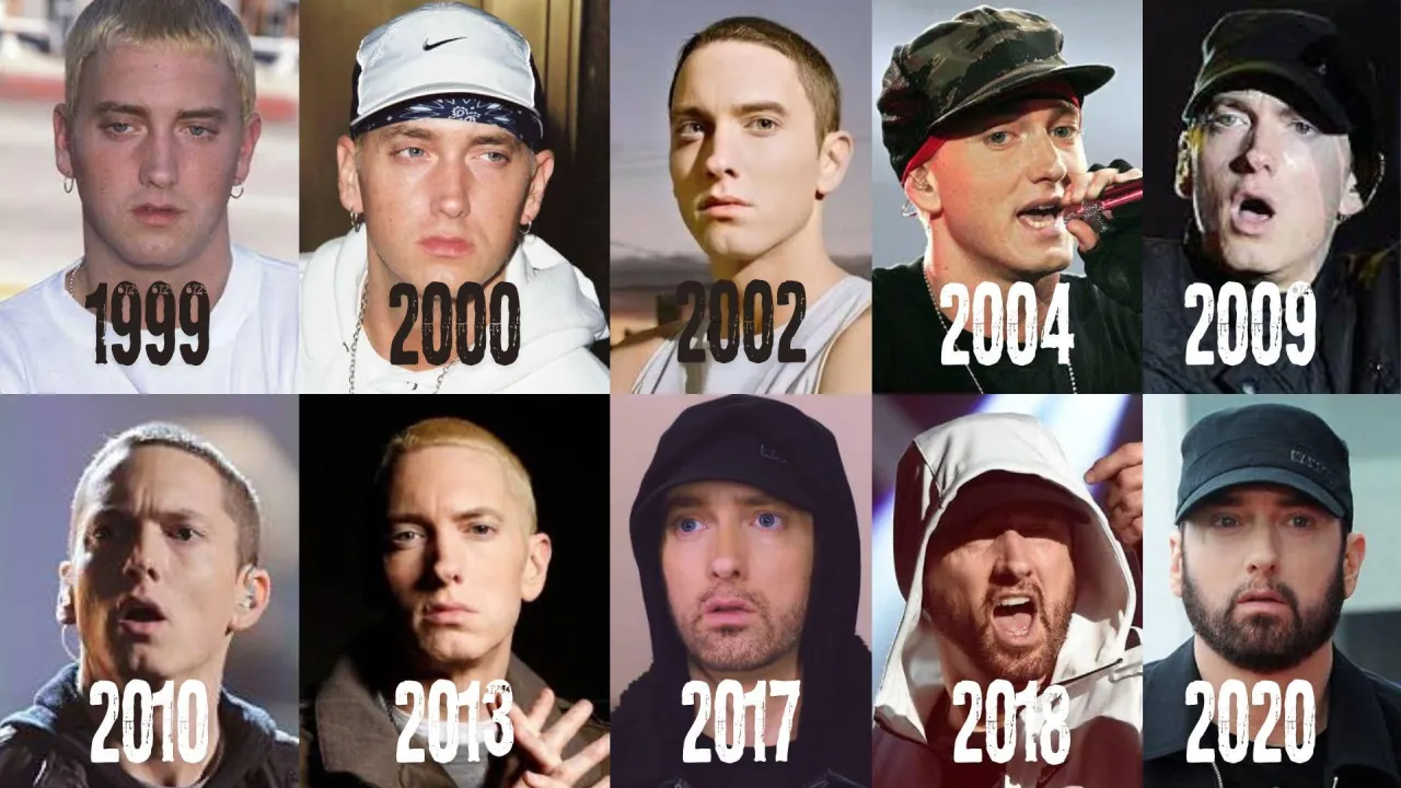 Eminem metamorfoza wygląd na przestrzeni lat