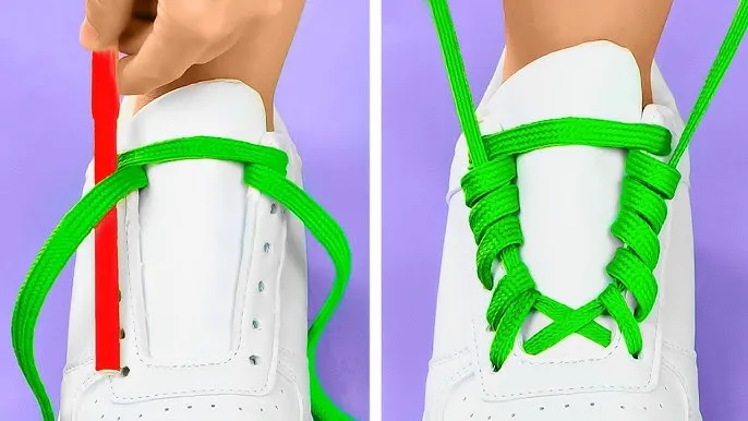 ozdobne sznurowanie butów przykłady