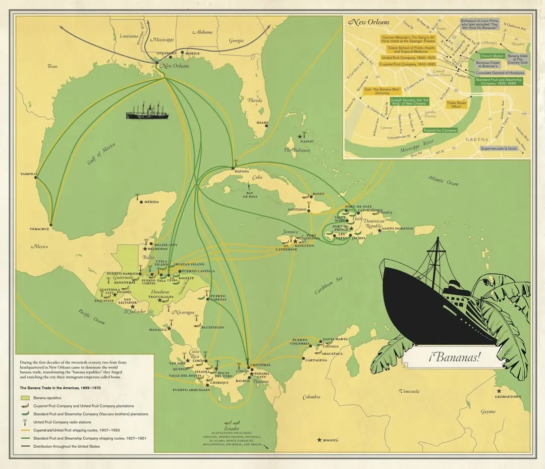 mapa pasa bananowego