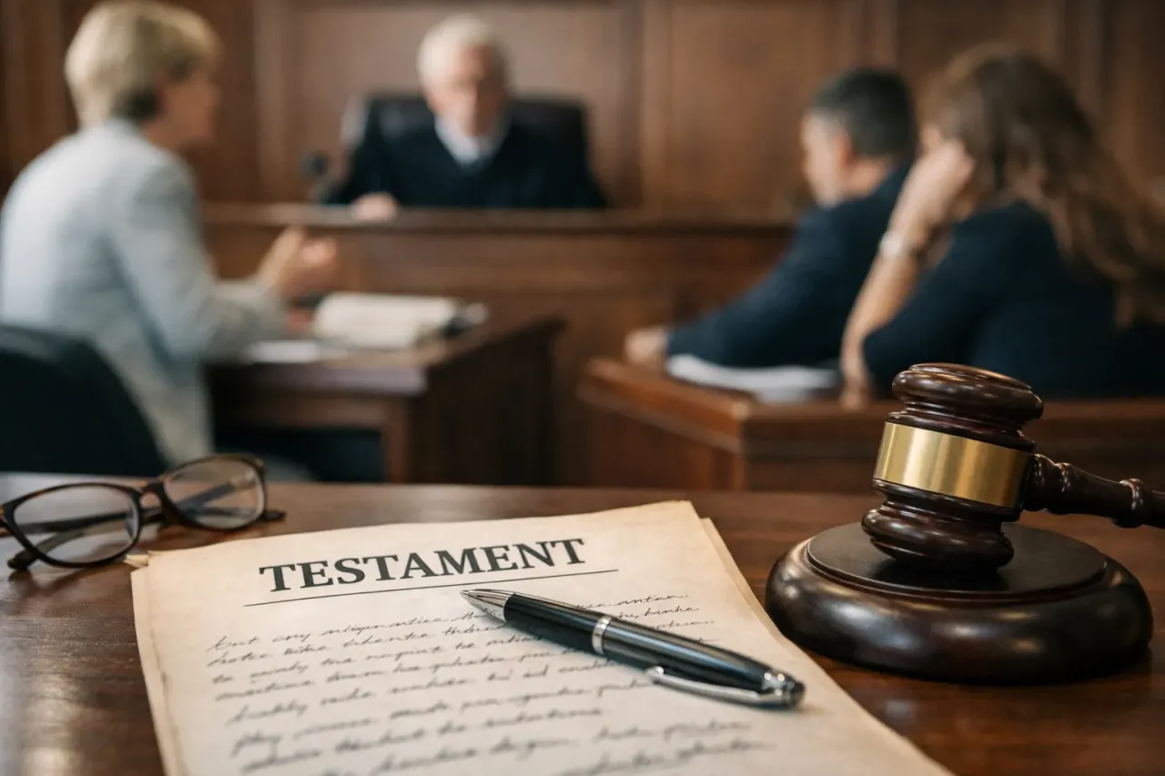 proces sądowy testament notarialny