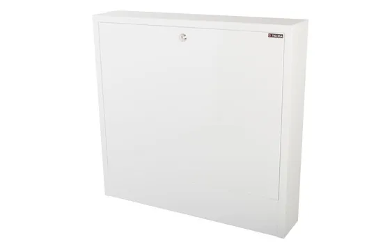 szafka rozdzielacza ukryta w zabudowie