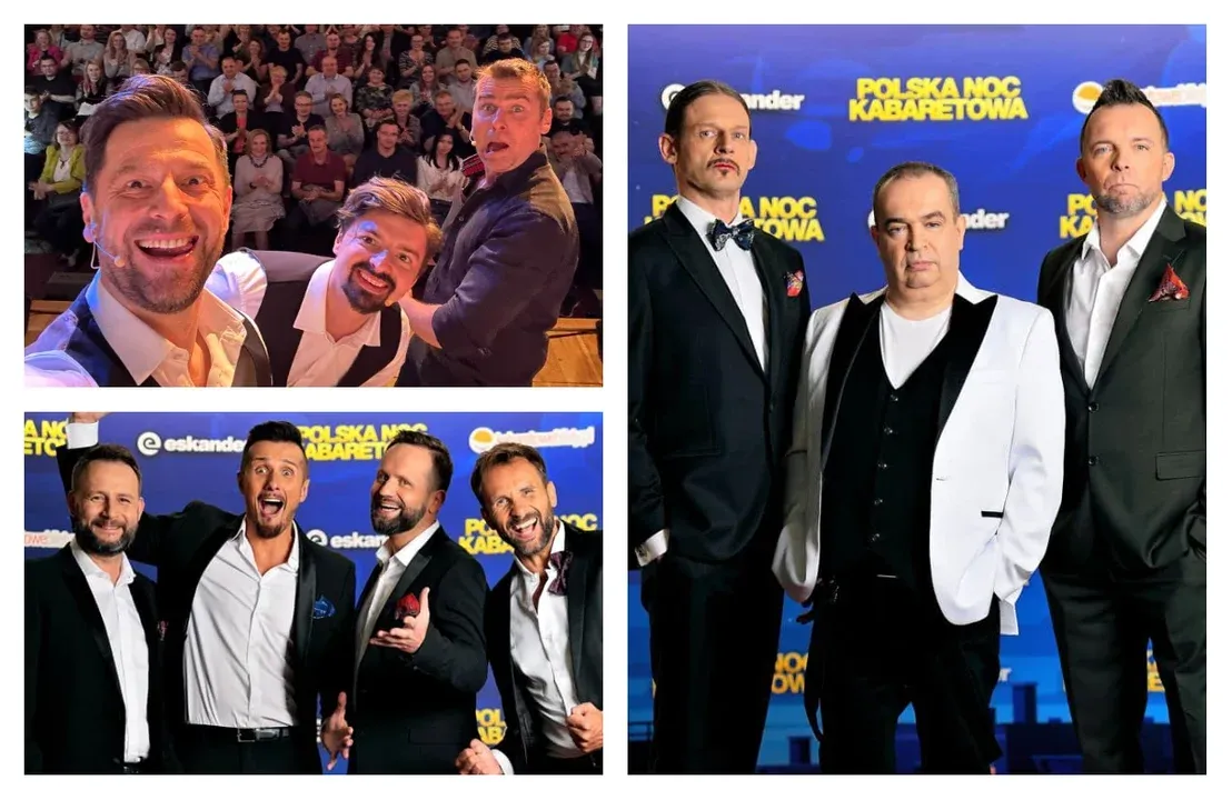 polska grupa kabaretowa na scenie podczas występu