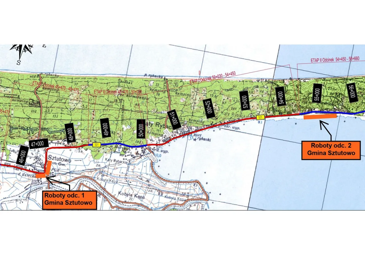 Mapa dojazdu Krynica Morska S7 DW501