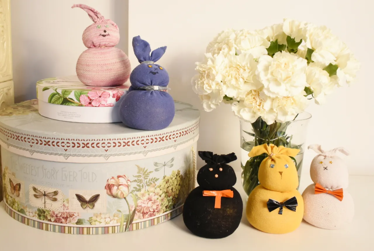 kreatywny upcykling skarpetek