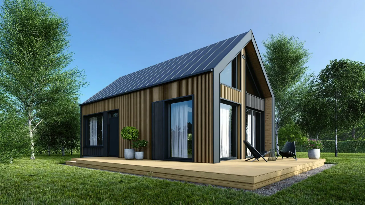 Nowoczesny dom drewniany w Polsce