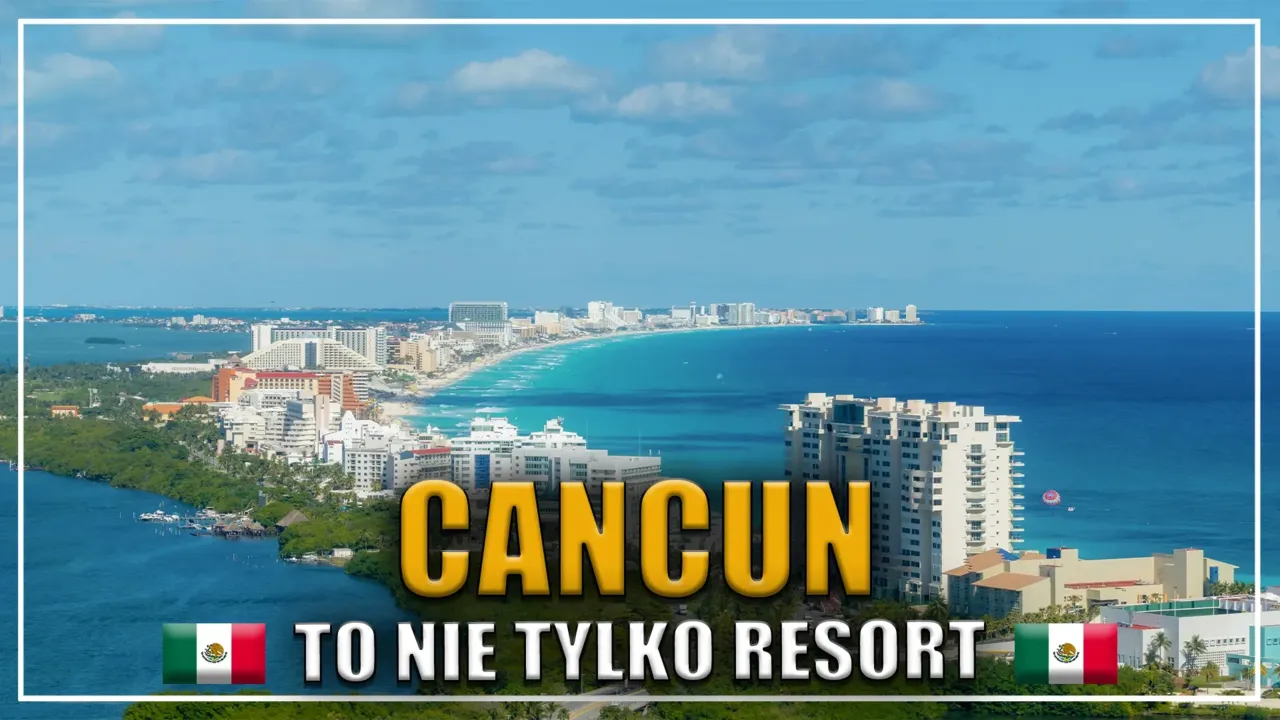 Mapa Cancun z zaznaczoną Zona Hotelera