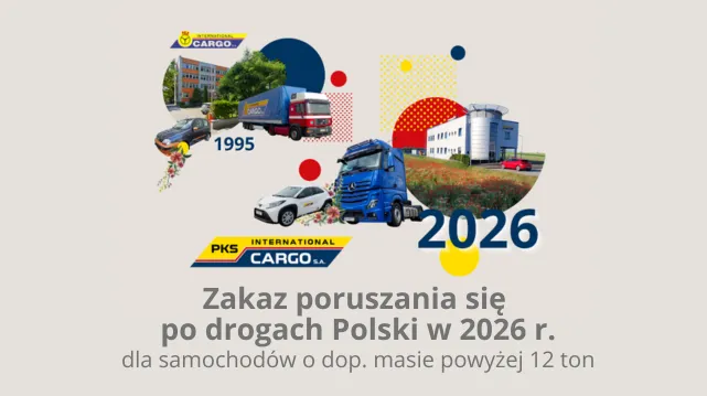 Kalendarz zakazów jazdy ciężarówek Polska 2026