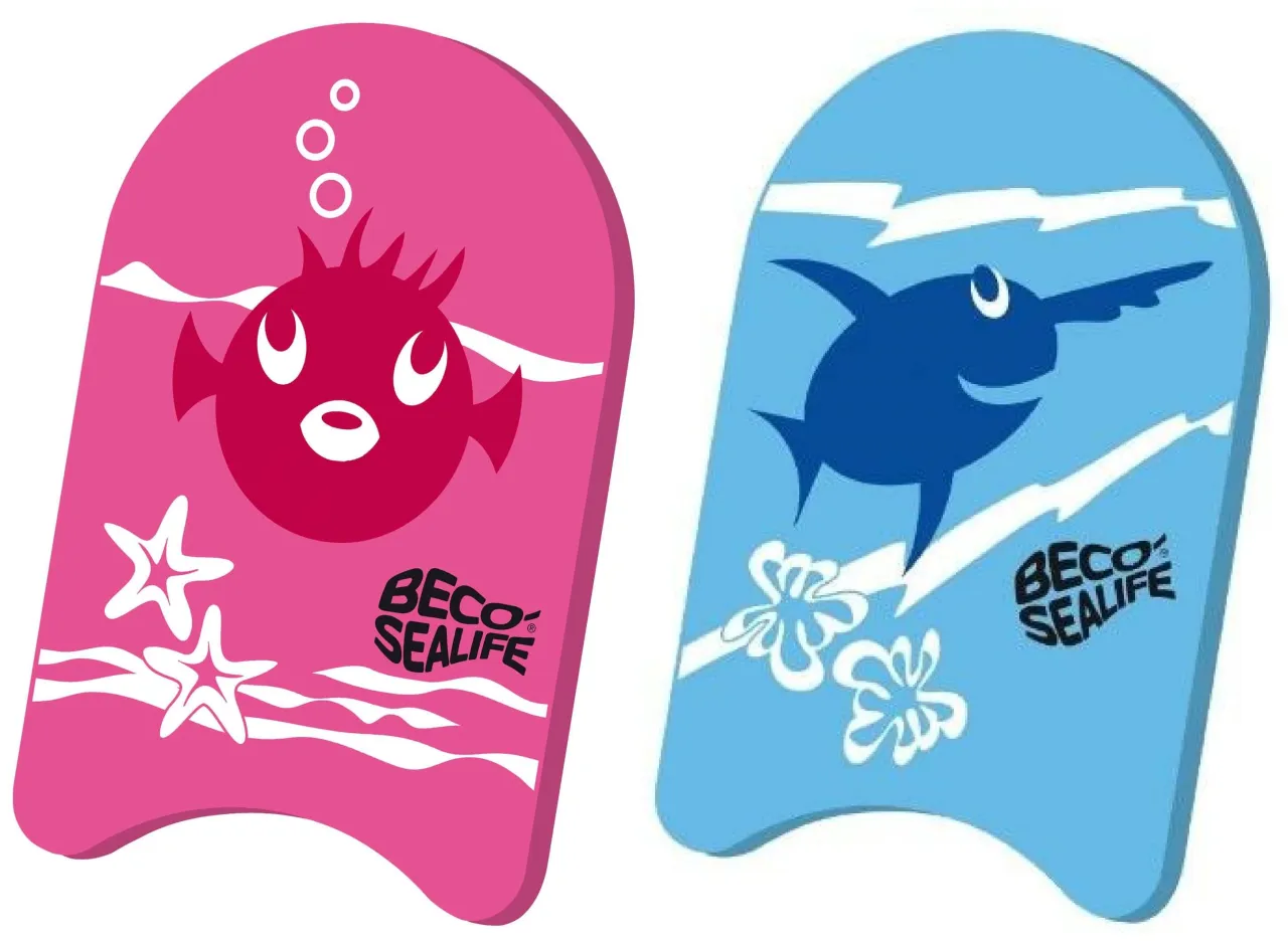 Akcesoria do nauki pływania dla dzieci: deska, makaron, okularki