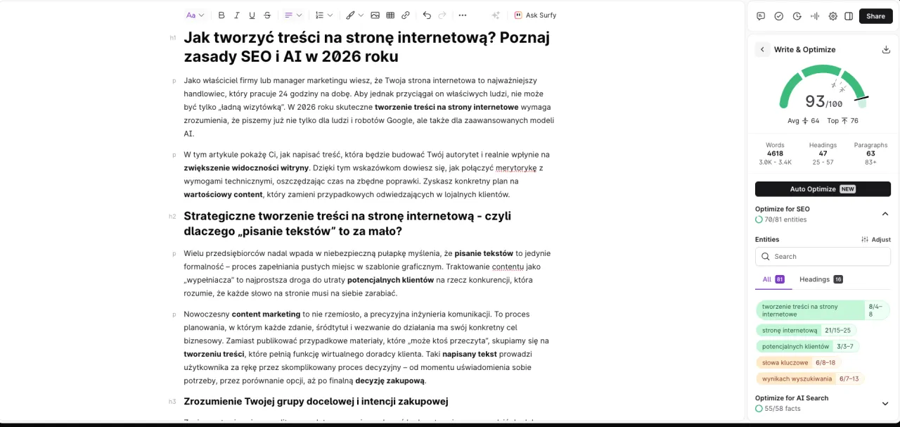 Jak napisać artykuł, kt&oacute;ry przyciągnie uwagę i zwiększy widoczność strony? Poradnik o tworzeniu treści na stronę internetową z wykorzystaniem SEO i AI.