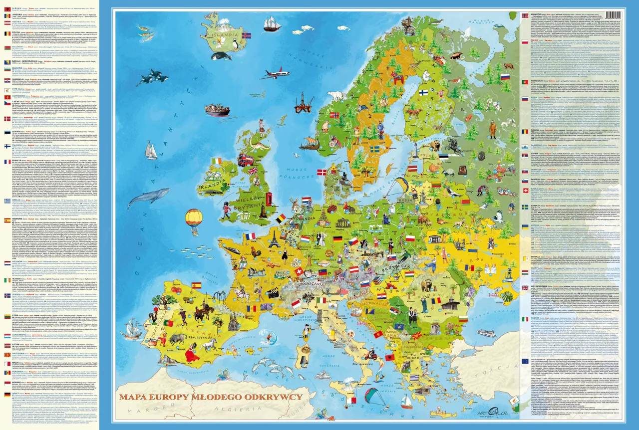 Mapa popularnych delfinariów w Europie i na świecie