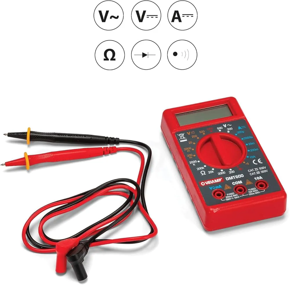 multimetr cyfrowy z sondami pomiarowymi