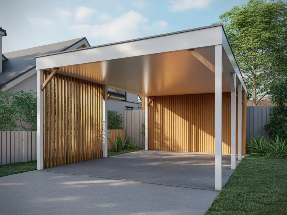 wiata z zabudowanymi ścianami vs otwarta wiata