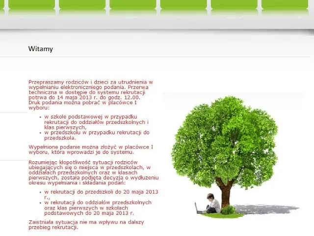 Elektroniczny system rekrutacji do żłobka w Polsce