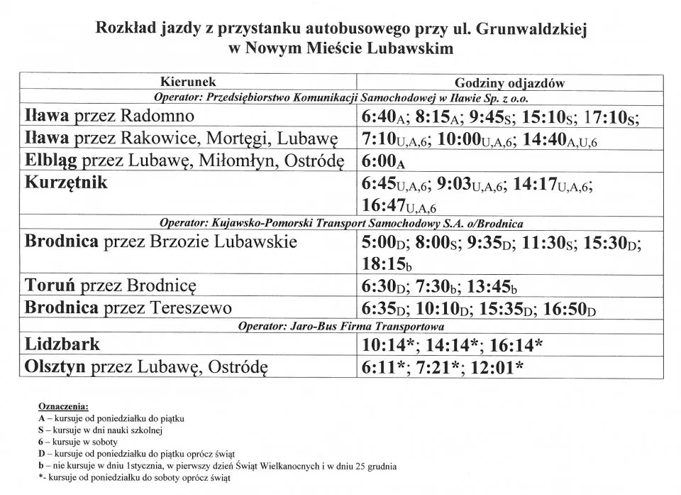 Zdjęcie Rozkład jazdy PKS Nowe Miasto Lubawskie Iława – Sprawdź szczegóły i uniknij czekania