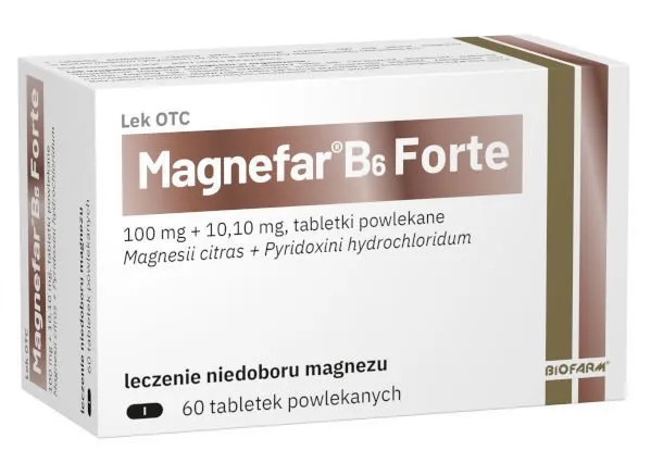 Zdjęcie Magnefar B6 Forte: lek czy suplement? Odkryj prawdę o działaniu