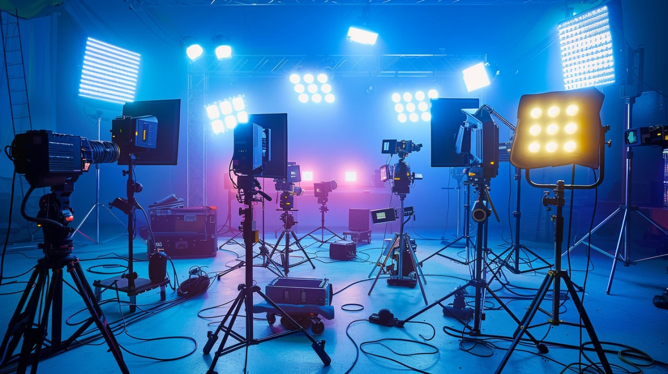 Zdjęcie Lampy LED panelowe: uniwersalne oświetlenie filmowe