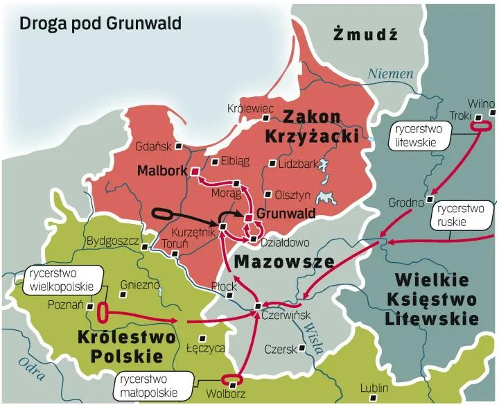 Zdjęcie Gdzie dokładnie leży Grunwald na mapie Polski? Sprawdź lokalizację i historię!