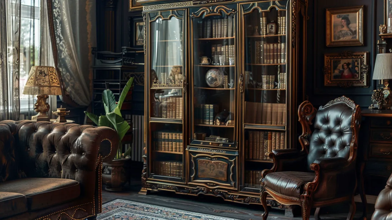 Zdjęcie Biblioteczka retro - powrót do klasycznej elegancji wystroju