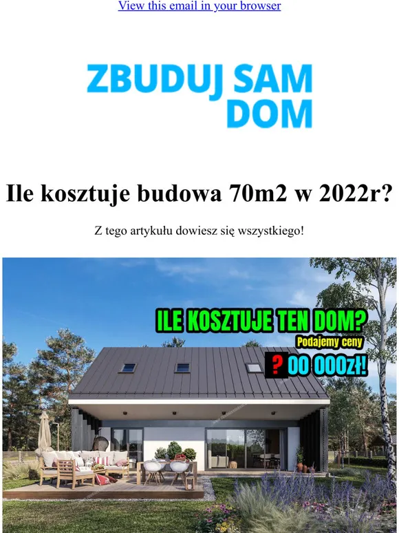 Zdjęcie Koszt budowy domu szkieletowego 70m2: Ile zapłacisz w 2023?