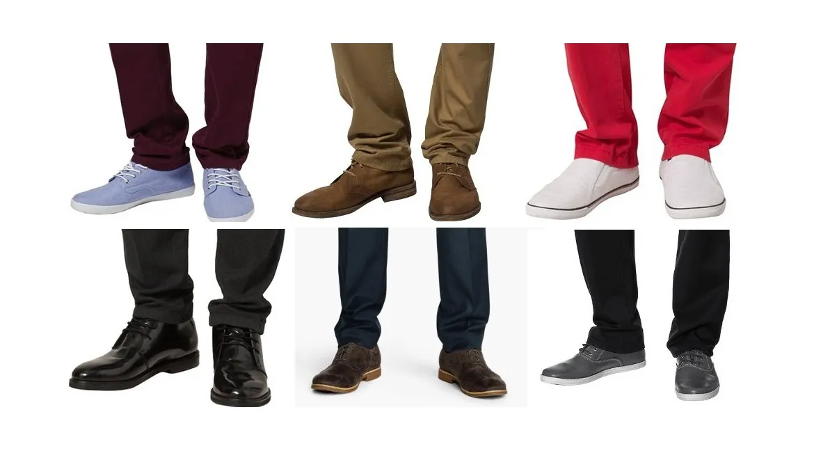 długość spodni do różnych butów przykłady