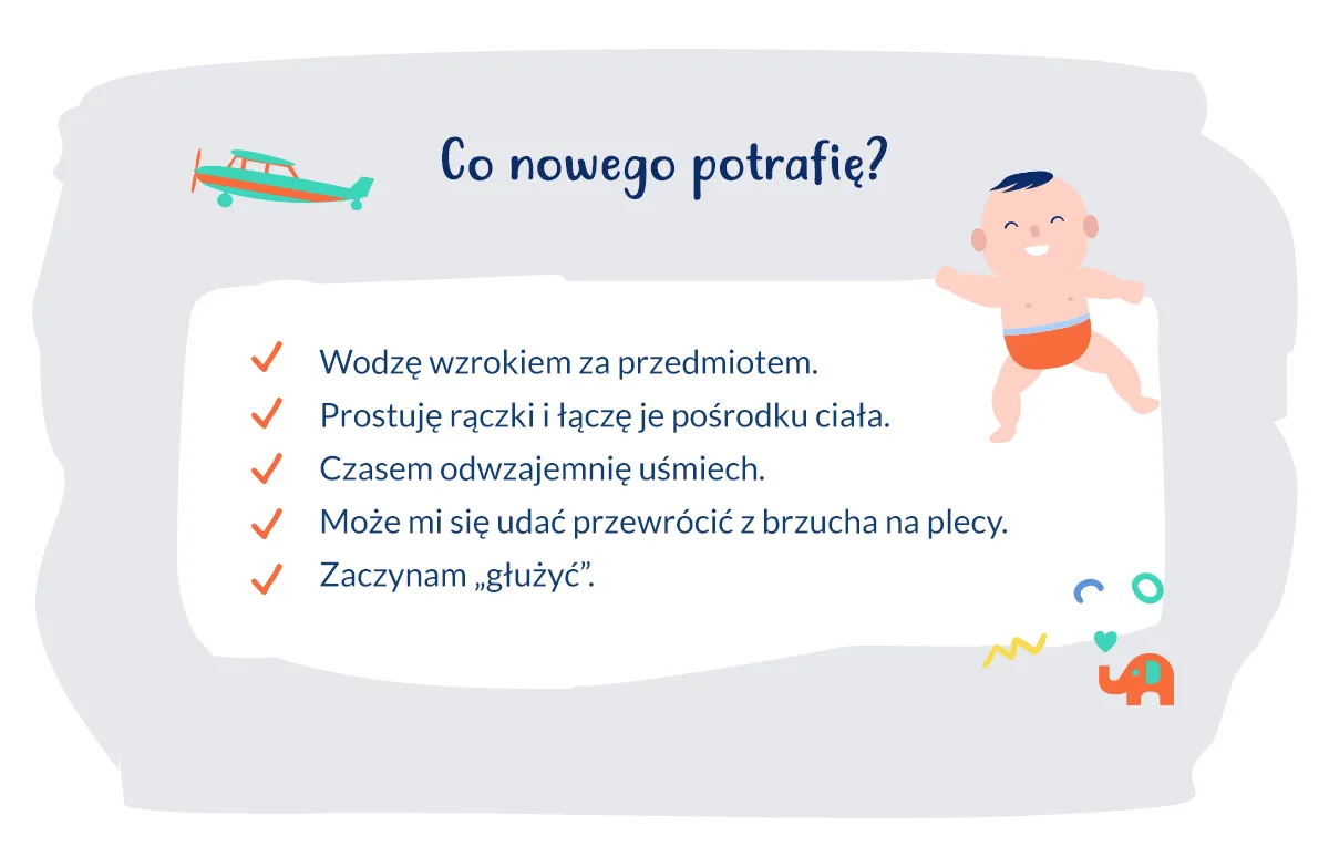 dziecko 3 miesiące nowe umiejętności