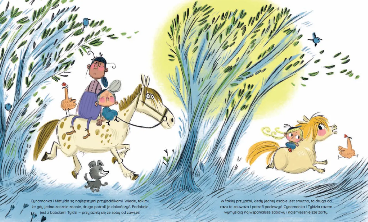 dziewczynka i koń przyjaźń ilustracja książka