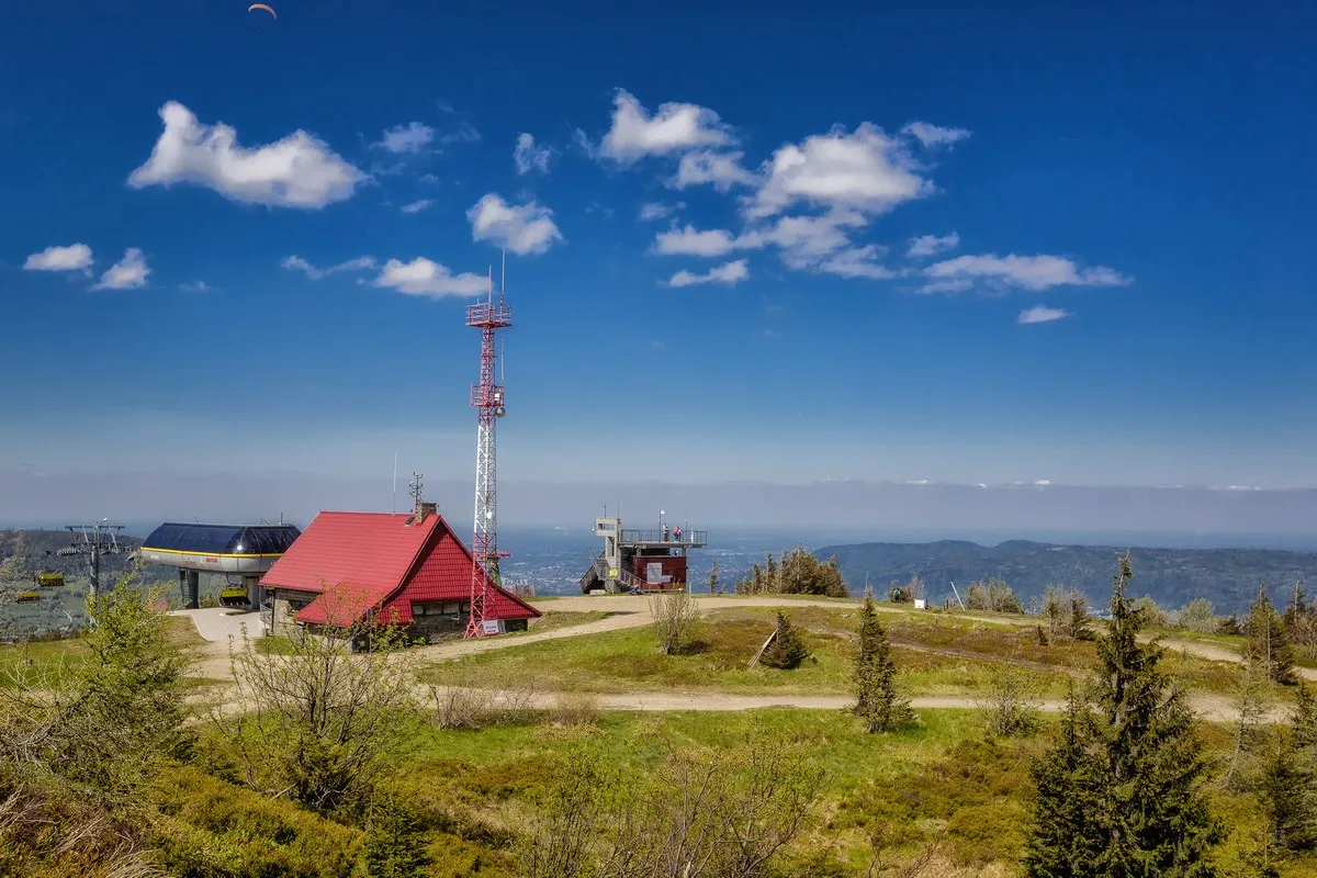 Skrzyczne szczyt schronisko panorama