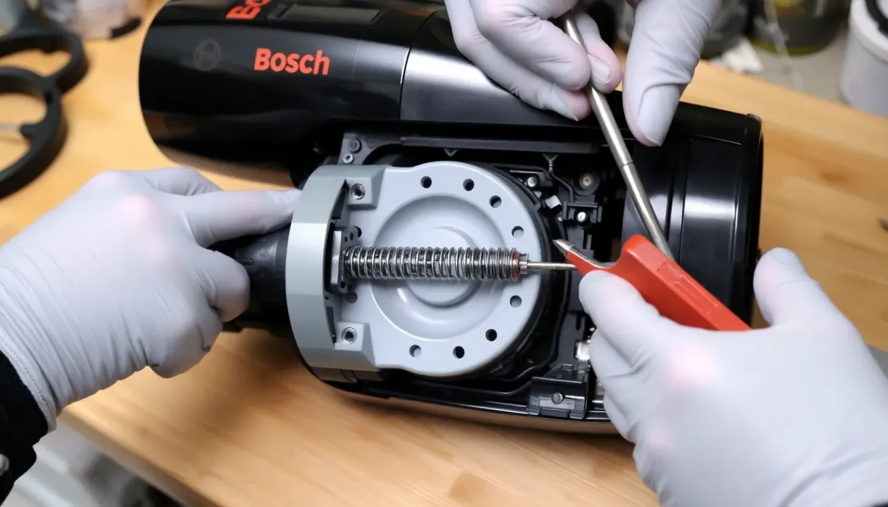 odkurzacz bosch problem z kablem zwijacz