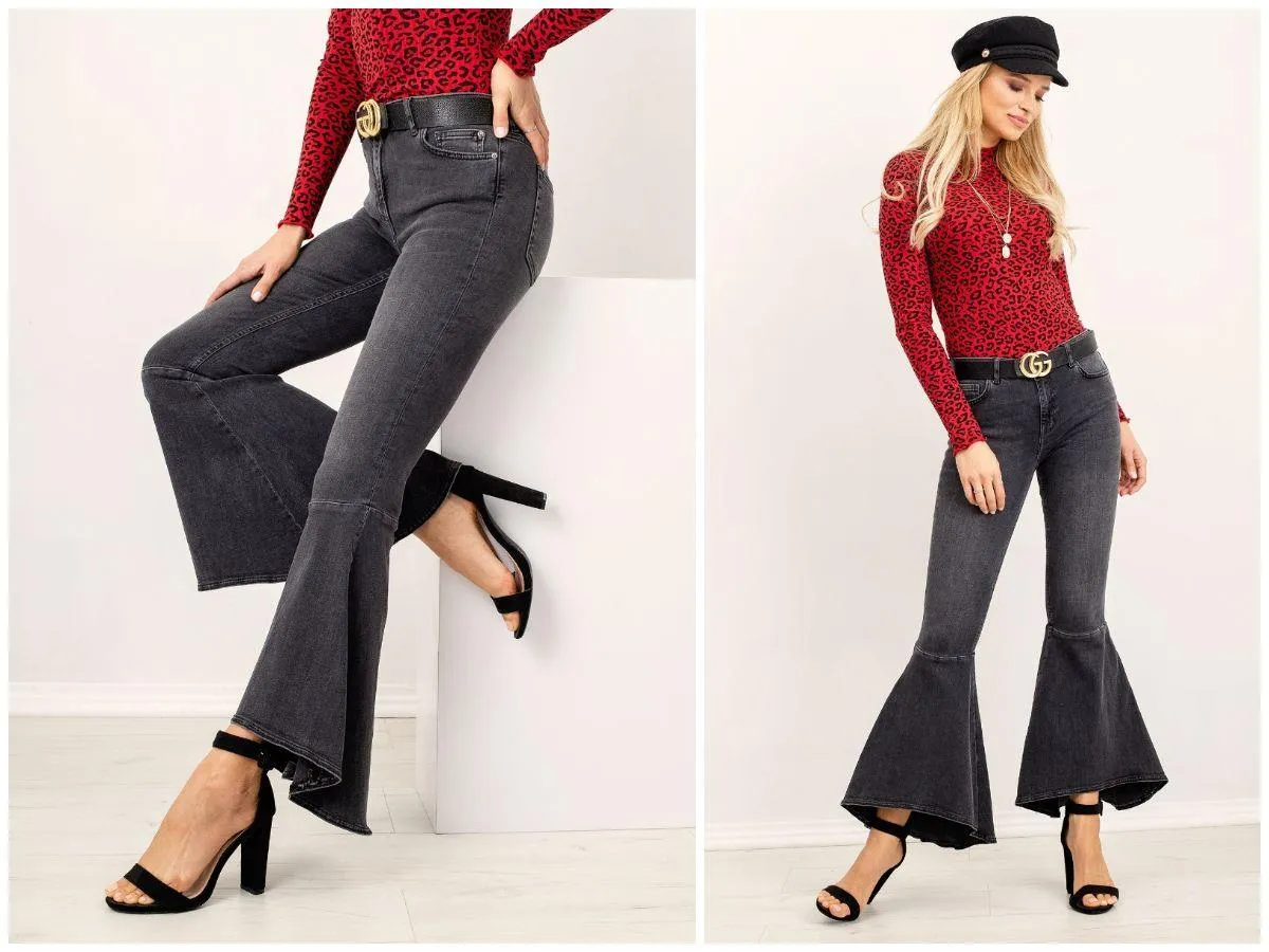 Stylizacje dzwony dopasowana bluzka