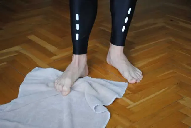 rozgrzewka stóp ćwiczenia