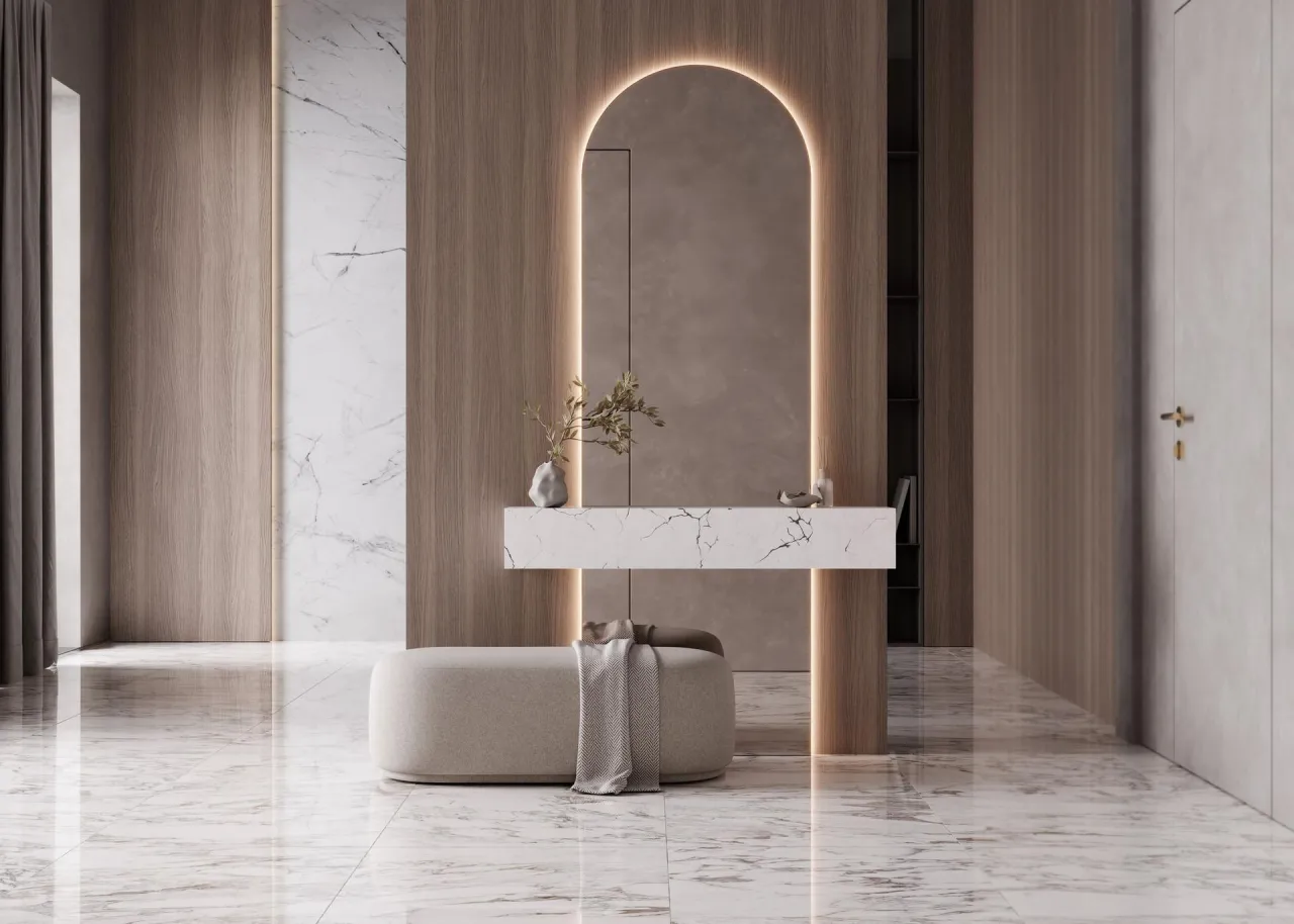 lustro w małym przedpokoju powiększenie przestrzeni