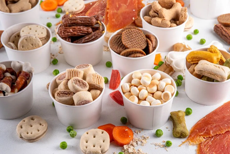 różnorodność domowych smaczków dla psa