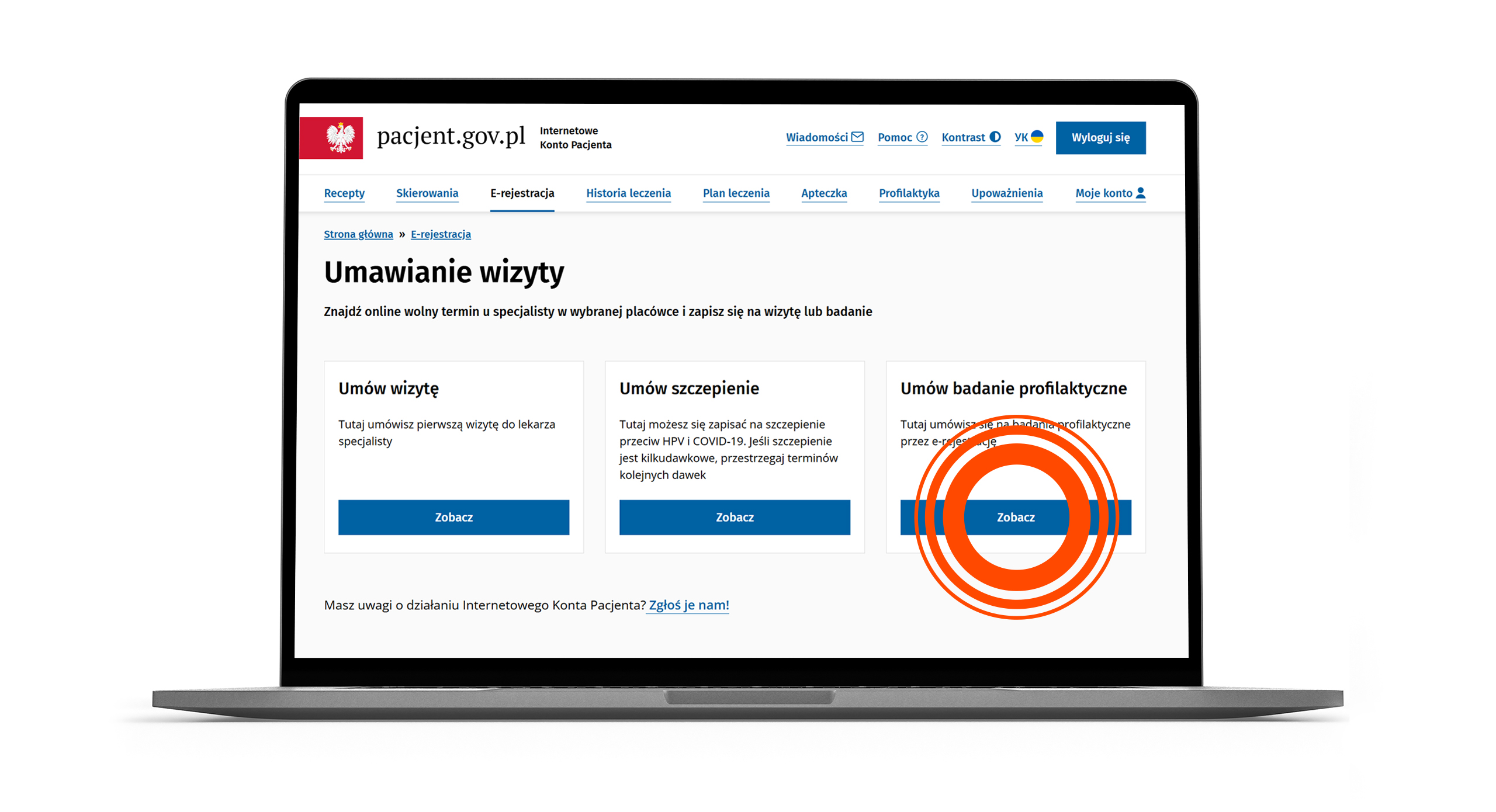 umawianie wizyty lekarskiej online