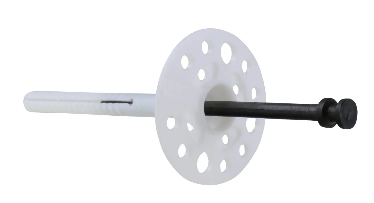 Kołki do styropianu z trzpieniem plastikowym i stalowym