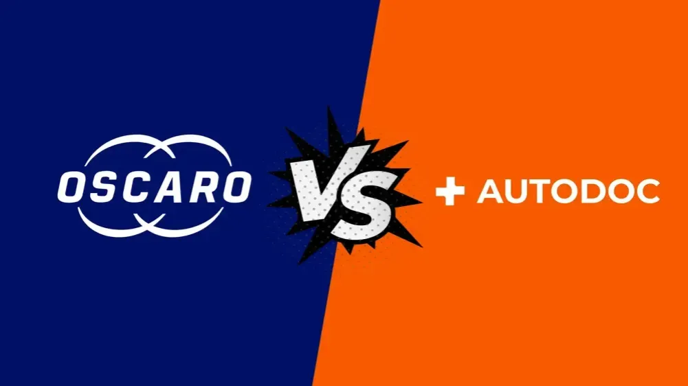 logo des sites Oscaro, Mister-Auto, Autodoc sur un écran d'ordinateur